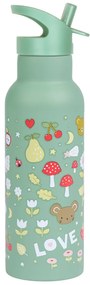 A Little Lovely Company - borraccia in acciaio inox, 500 ml - allegria