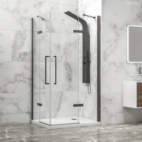 Box doccia 70x70 colore gun metal battente | KT1000GM - KAMALU
