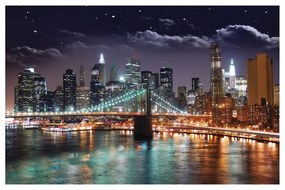 Stampa su tela Ny By Night, multicolore 75 x 115 cm