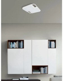 Plafoniera design LED Ines, bianco 47x cm, luce CCT dimmerabile NOVECENTO