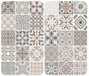 Set di 2 coperchi in vetro per fornello Universal Tile - Wenko