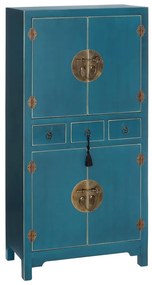 Mobiletto blu 63x131 cm Oriente - Ixia