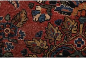 Antik Stilizzato Rosso Ruggine Blu Scuro Corsia 80x300 Cm