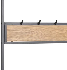 Parete del corridoio SARON quercia/nero