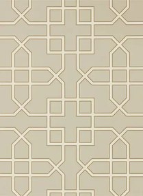 Tapete Hampton Trellis von Sanderson - Linen