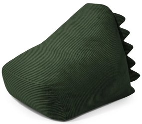 Pouf a sacco per bambini verde con rivestimento in velluto a coste Snug 80 Dragon – SLOWDOWN