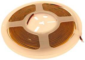 Bobina Striscia LED COB 528 24V, 10W/M, Dimmerabile PWM, Tagliabile Ovunque, IP20, Efficienza 95lm/W, CRI>90, CE, Durata 30000 Ore, 3000K Bianco Caldo