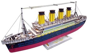 Woodcraft - Puzzle 3D di legno Titanic