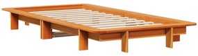 Letto senza materasso marrone cera 90x200 cm legno di pino