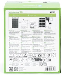 Aigostar - Lampadario solare LED LED/35W/12V 3000 mAh 6500K diametro 10 cm