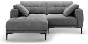 Divano angolare grigio (con penisola a sinistra/con chaise lounge) Bemy – Micadoni