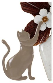 Decorazione da parete in metallo 55x60 cm Cat - Mauro Ferretti
