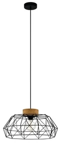 Lampadario Moderno Padstow nero  E27 Ø45.5cm EGLO