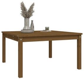 Tavolo da giardino miele 82,5x82,5x45 cm legno massello di pino