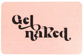 Tappetino da bagno rosa chiaro 39x60 cm Get Naked - Artsy Doormats