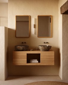 Kave Home - Lavabo da appoggio Tetsu in pietra Ã˜ 40 cm