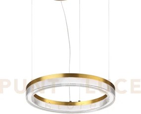 Crown lampadario sospeso a led effetto cristallo 3000k 21w  2050 lm...