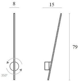 MAXLIGHT W0267 - Applique a LED da esterno RAGNO LED/8,4W/230V IP44 nero