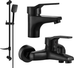 Mexen Caro DF62 set da bagno, nero - 746603DF62-70