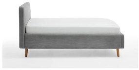 Letto singolo imbottito grigio rete non inclusa 120x200 cm Mattis – Meise Möbel