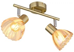 Globo 54315M-2 - Faretto ZACHERY 2xE14/40W/230V oro