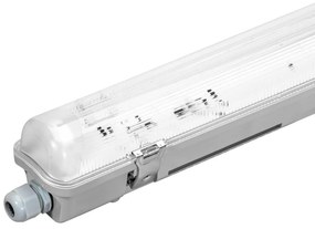 Plafoniera Stagna IP65 per Tubo LED 120cm - Unilaterale Plafoniera  per 1 tubo LED da 120cm