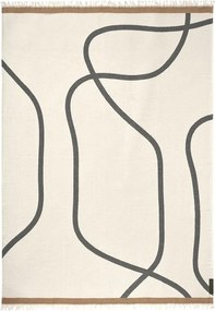 Coperta color crema 130x175 cm Shadow – Mette Ditmer Denmark