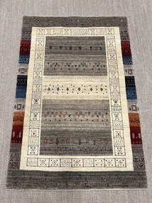 Loribaft Tappeto persiano 100 x 150 Beige (Iran) Annodato A Mano