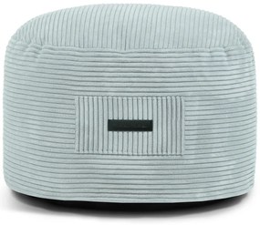 Poggiapiedi color menta con rivestimento in velluto a coste Om 60 – SLOWDOWN