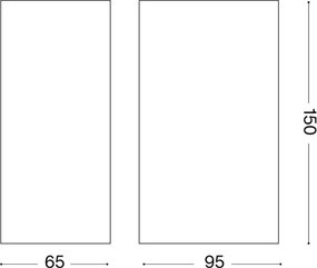 Ideal Lux - Applique da esterno UP 2xG9/15W/230V IP44 marrone
