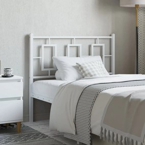 Testiera İn Metallo Bianco 100 Cm /