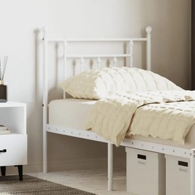 Testiera İn Metallo Bianco 75 Cm /