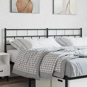 Testiera İn Metallo Nero 160 Cm /