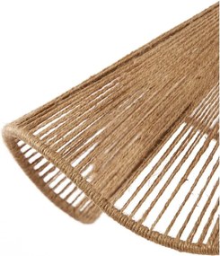 Lampada a sospensione in colore naturale con paralume in juta ø 48 cm Fodara - Light &amp; Living