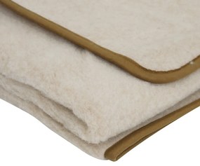 Coperta in lana merino marrone, 130x170 cm - Native Natural