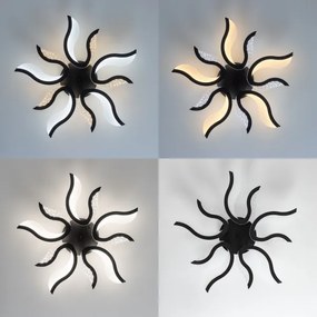 Brilagi - Lampadario a plafone LED dimmerabile TWIST LED/65W/230V 3000-6500K nero + +TC