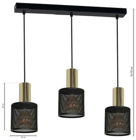 Lampadario su filo ARES 3xE27/60W/230V