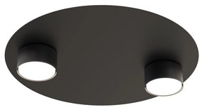 Lampada da soffitto in acciaio BOLX 2 nera 2xGX53
