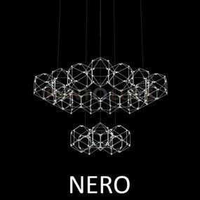 Lucciola 20  lampada a sospensione, cromato nero  led 3000k 96w, 81...