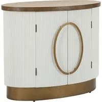 Mobiletto in legno bianco e marrone cm 79x48x67