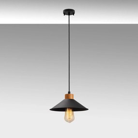 Opviq Lampada a sospensione GMN-00007 a 1 luce dettaglio legno nero