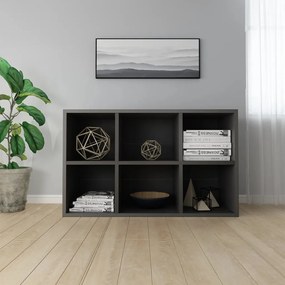 Libreria/Credenza Grigia 66x30x98 cm in Legno Multistrato