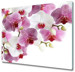 Tagliere in vetro Orchidea 60x52 cm