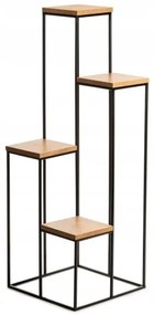 Portafiori 110x40 cm nero/marrone