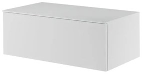 Mobile da bagno sotto lavabo Neo bianco laccato L 90 x H 33 x P 48.3 cm 1 cassetto, lavabo non incluso