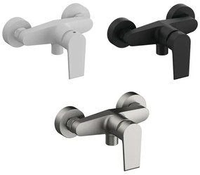 Miscelatore doccia esterno Mariani serie Artic in ottone spazzolato