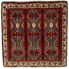 Shiraz Tappeto persiano 60x60 Rosso (Iran) Annodato A Mano