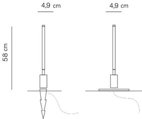 Azzardo AZ5337 - Lampada LED da esterno FREDO LED/6W/230V IP54 58 cm