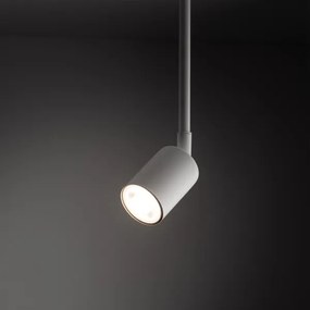 Lampadario a sospensione con supporto rigido per sistema a binario TOP 1xGU10/10W/230V bianco