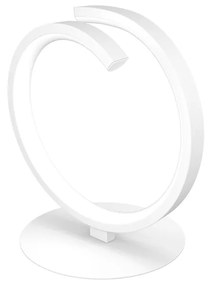 Abatjour Moderno Tornado Alluminio Bianco Led 12W